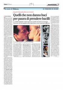 Come si bacia articolo intervista libero quotidiano